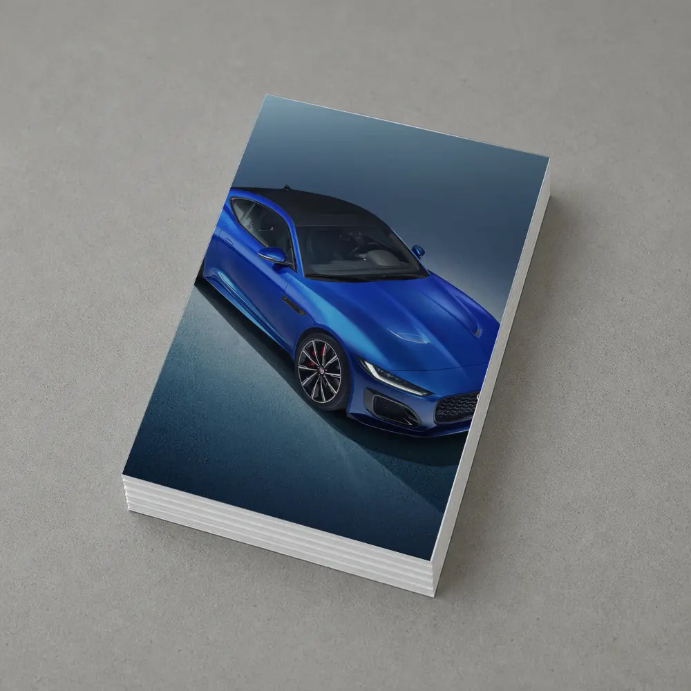 Jaguar F-Type R Coupe Blue Studio – Postcards