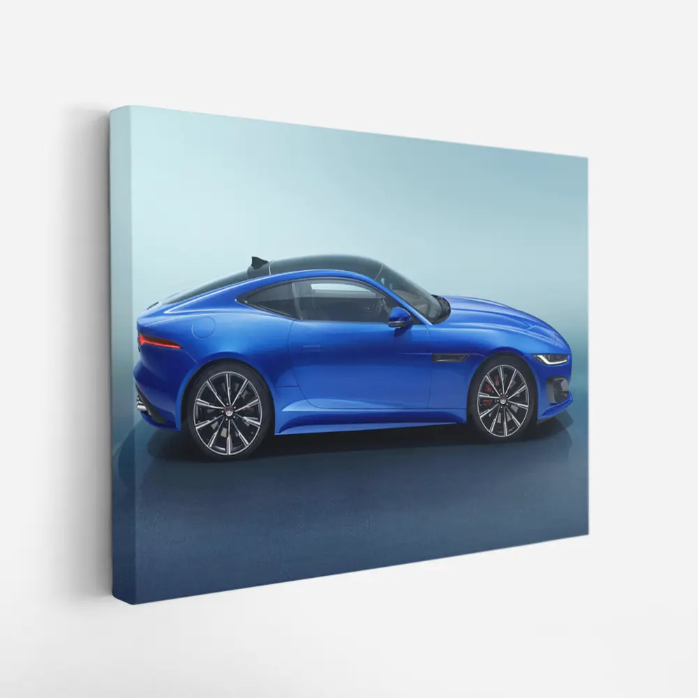Jaguar F-Type Coupe Blue Studio Shot – Wall Art