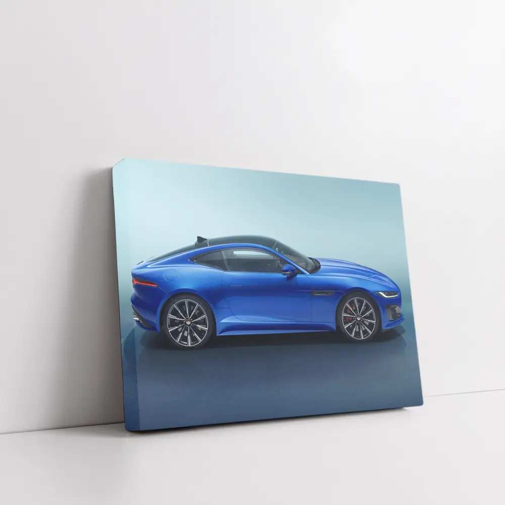Jaguar F-Type Coupe Blue Studio Shot – Wall Art