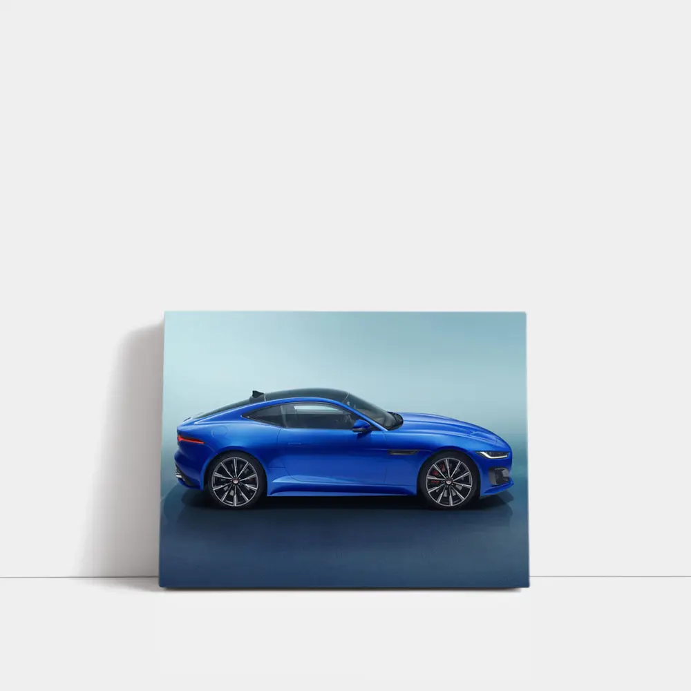Jaguar F-Type Coupe Blue Studio Shot – Wall Art