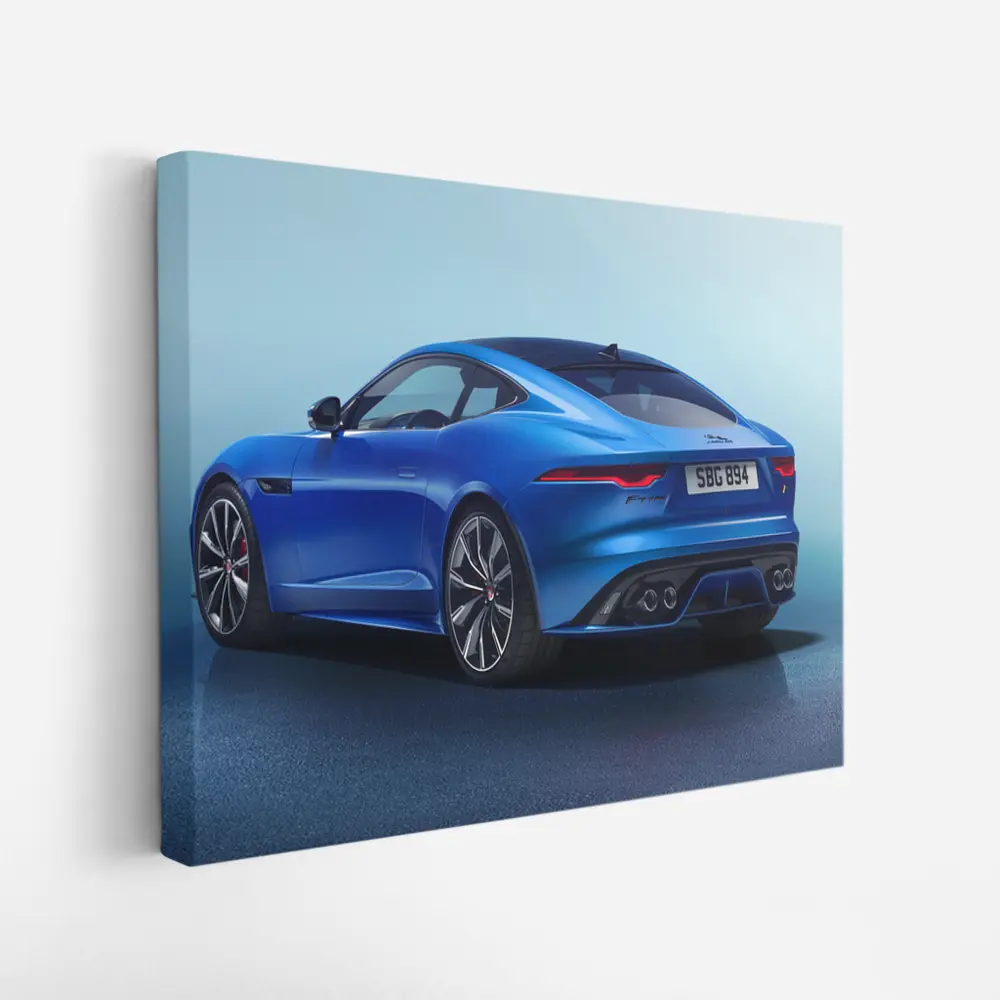 Jaguar F-Type Coupe Blue Studio Shot – Wall Art
