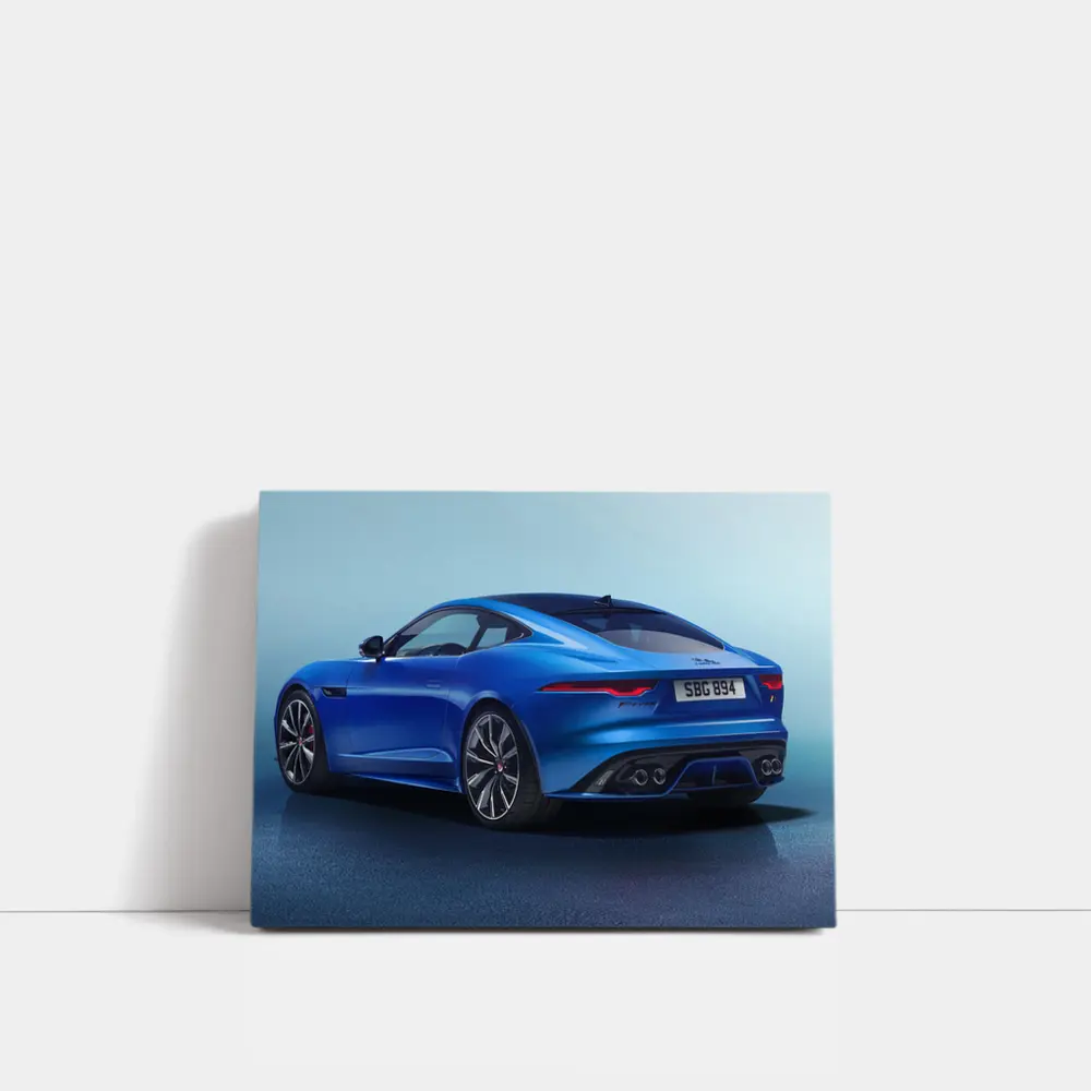 Jaguar F-Type Coupe Blue Studio Shot – Wall Art