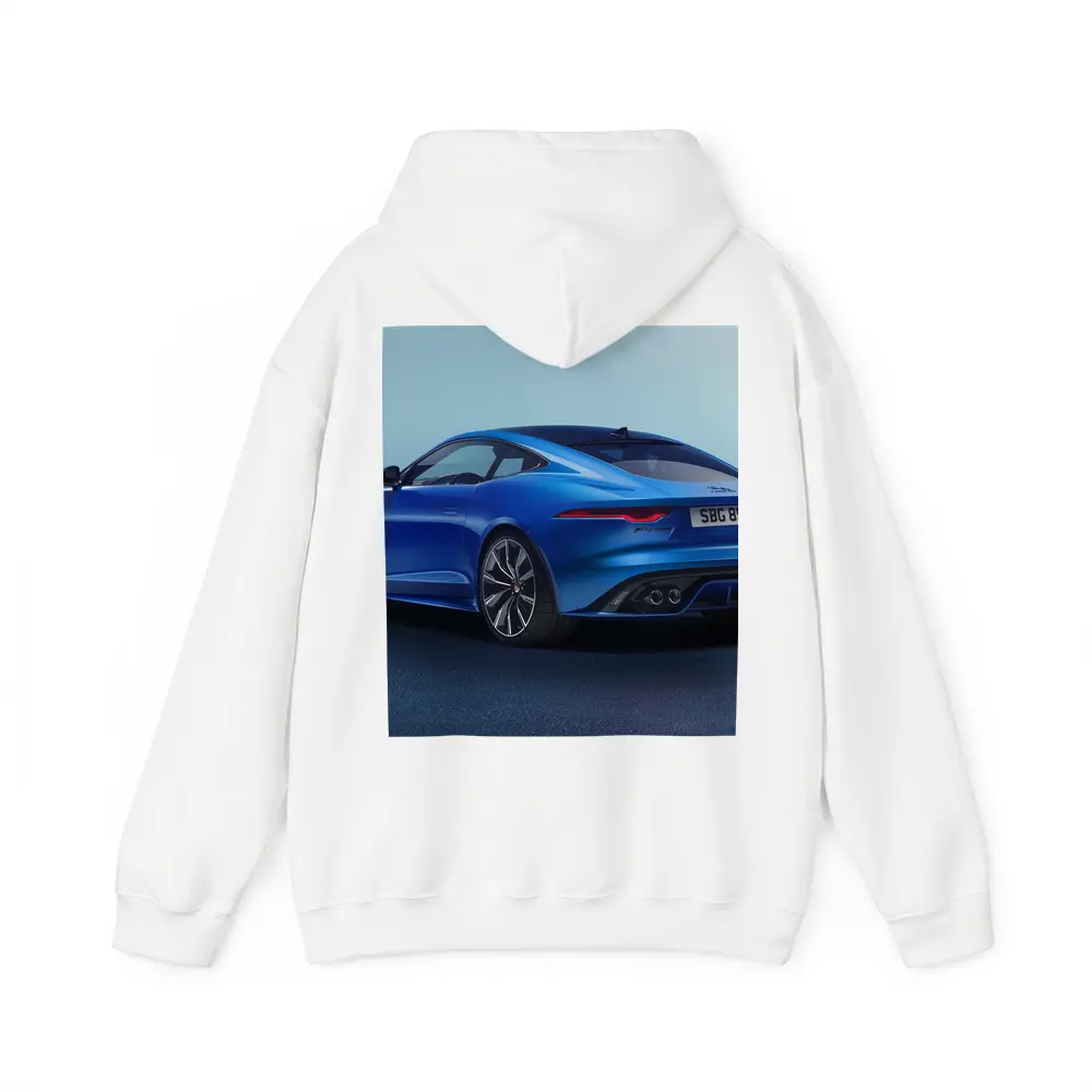 Jaguar F-Type Coupe Blue Studio Shot – Hoodies