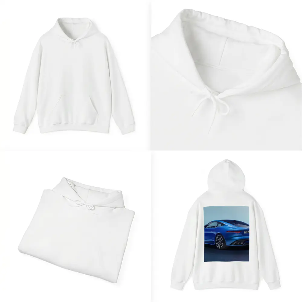 Jaguar F-Type Coupe Blue Studio Shot – Hoodies