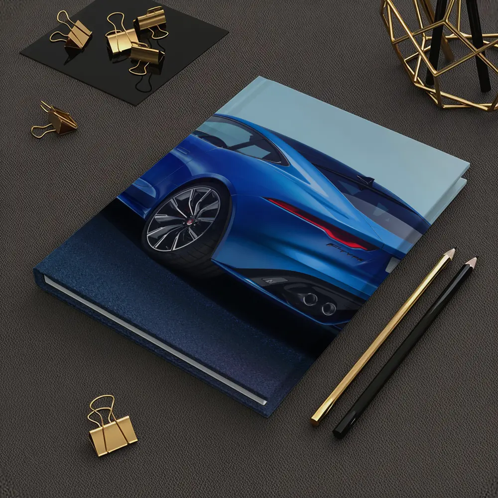 Jaguar F-Type Coupe Blue Studio Shot – Notebooks