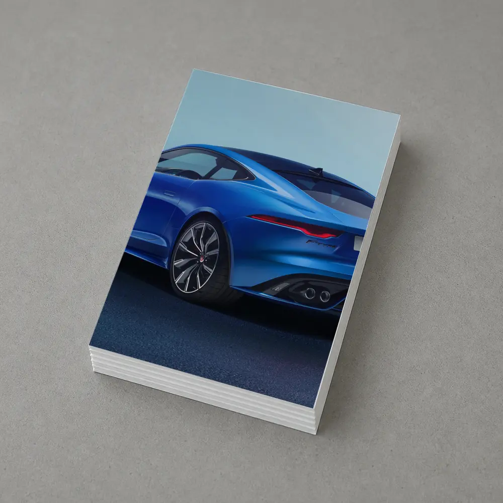 Jaguar F-Type Coupe Blue Studio Shot – Postcards