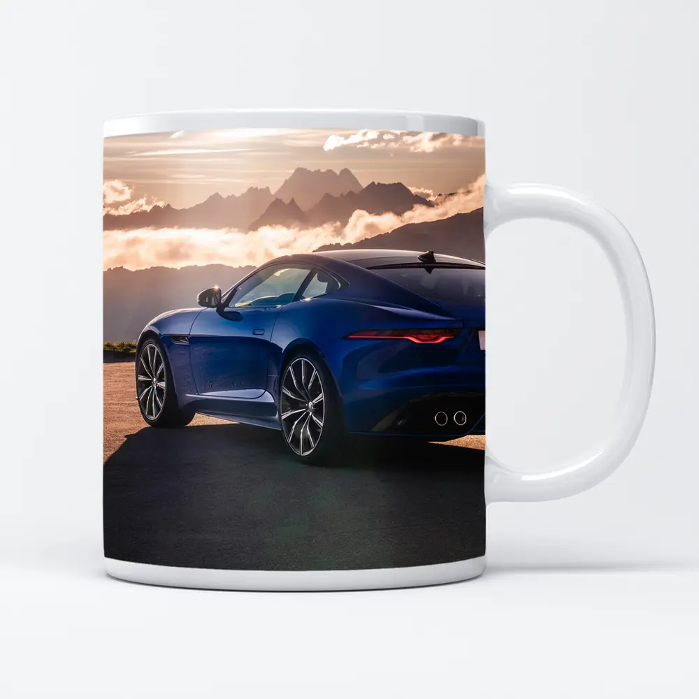 Jaguar F-Type Coupe Blue Mountain Sunset – Mugs