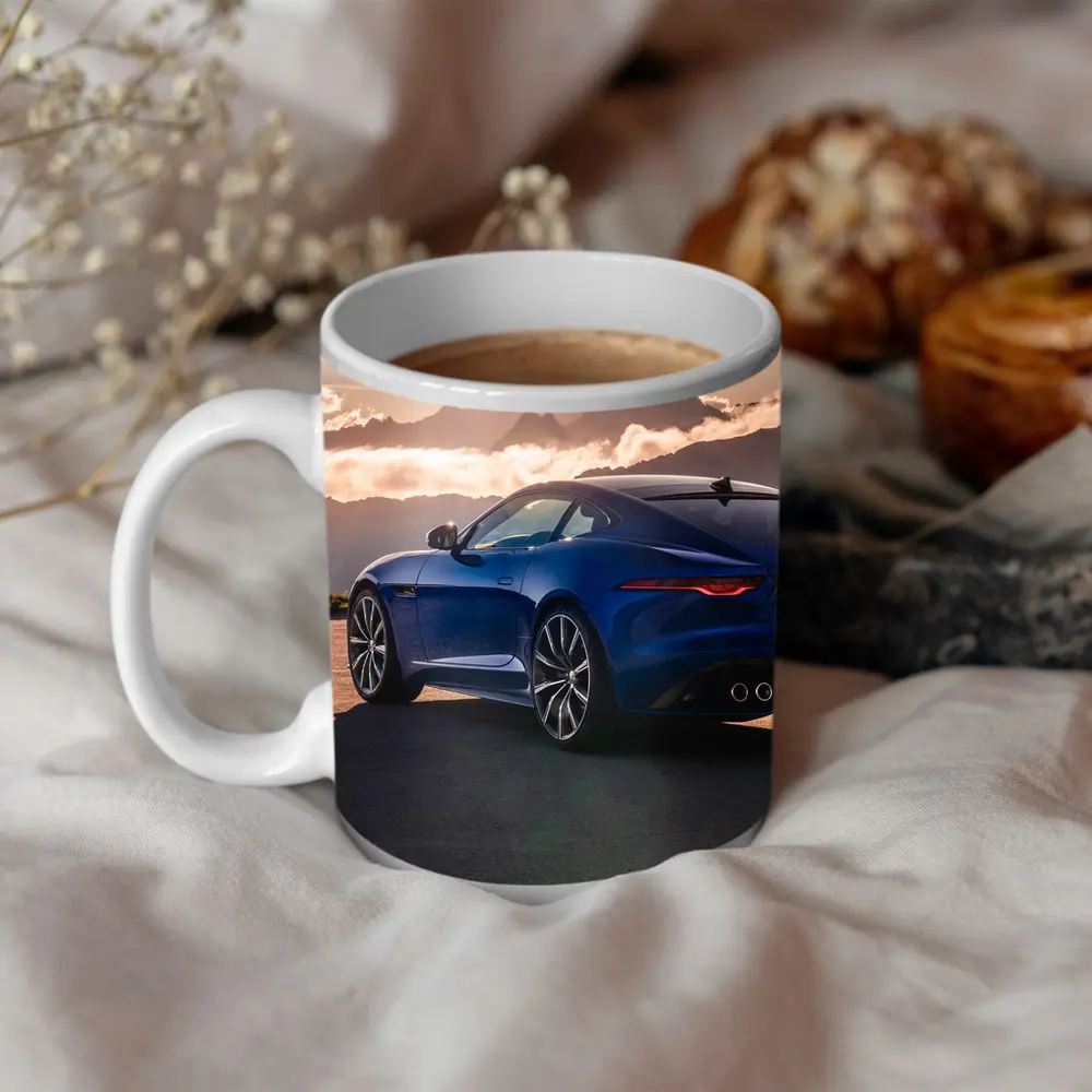 Jaguar F-Type Coupe Blue Mountain Sunset – Mugs
