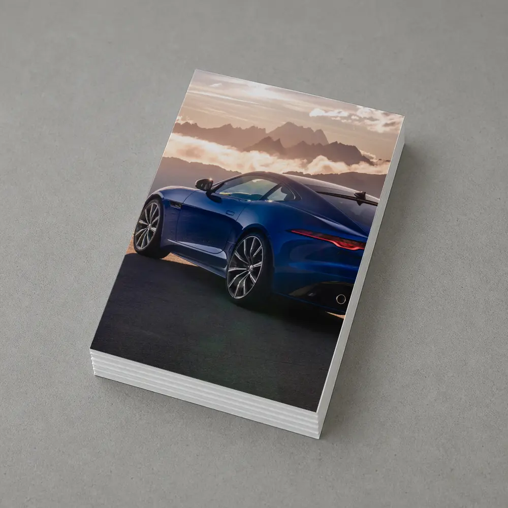 Jaguar F-Type Coupe Blue Mountain Sunset – Postcards