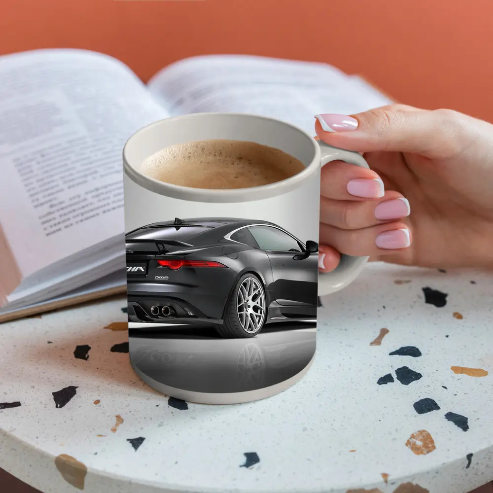 Jaguar F-Type Dark Gray Studio Shot – Mugs