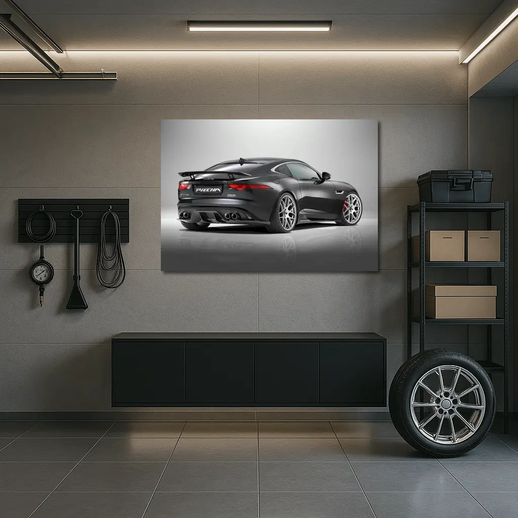 Jaguar F-Type Dark Gray Studio Shot – Wall Art