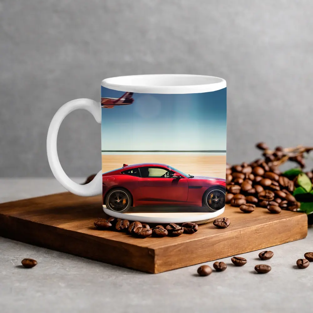 Jaguar F-Type Red Car Jet Desert – Mugs