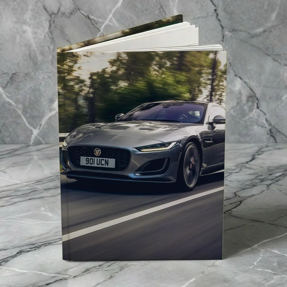 Jaguar F-Type Coupe On Forest Road – Notebooks