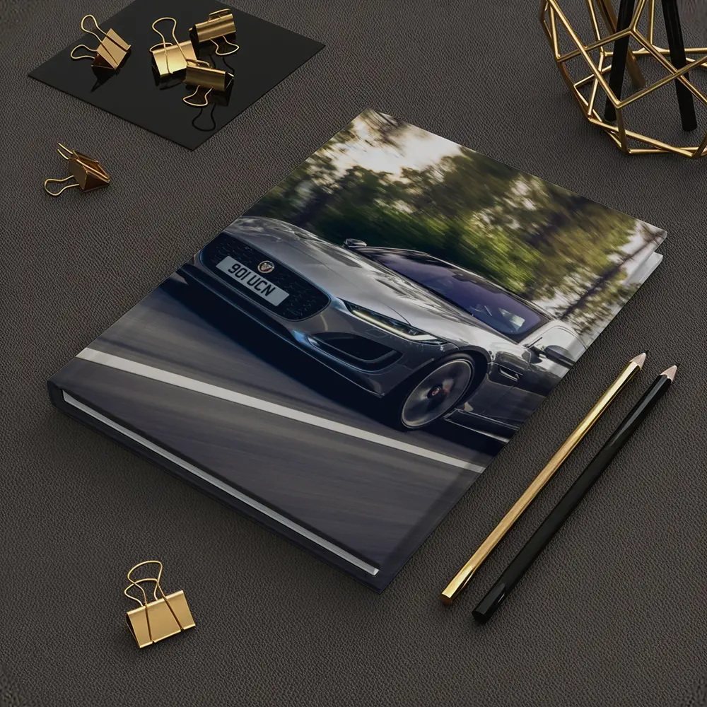 Jaguar F-Type Coupe On Forest Road – Notebooks