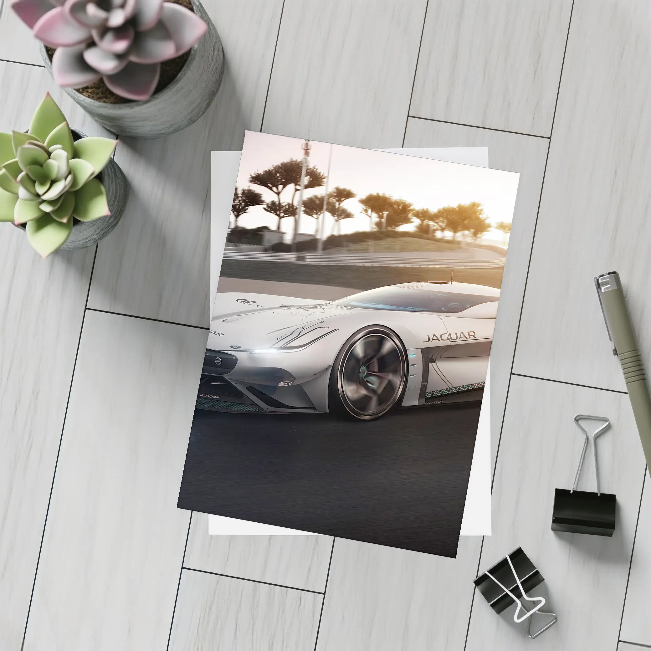 Jaguar Vision Gran Turismo SV Racing Track – Postcards