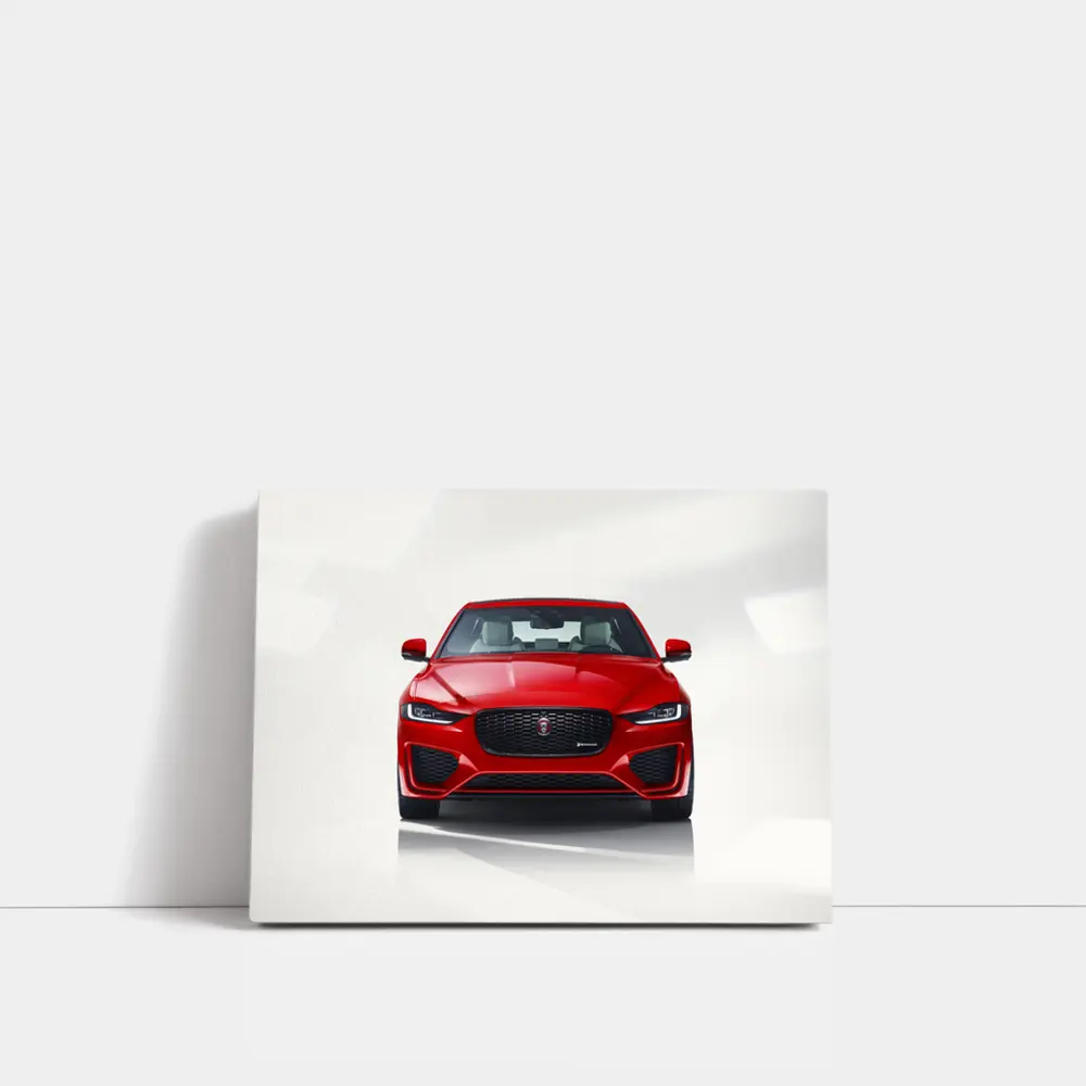 Jaguar XE R-Dynamic Red Front View – Wall Art