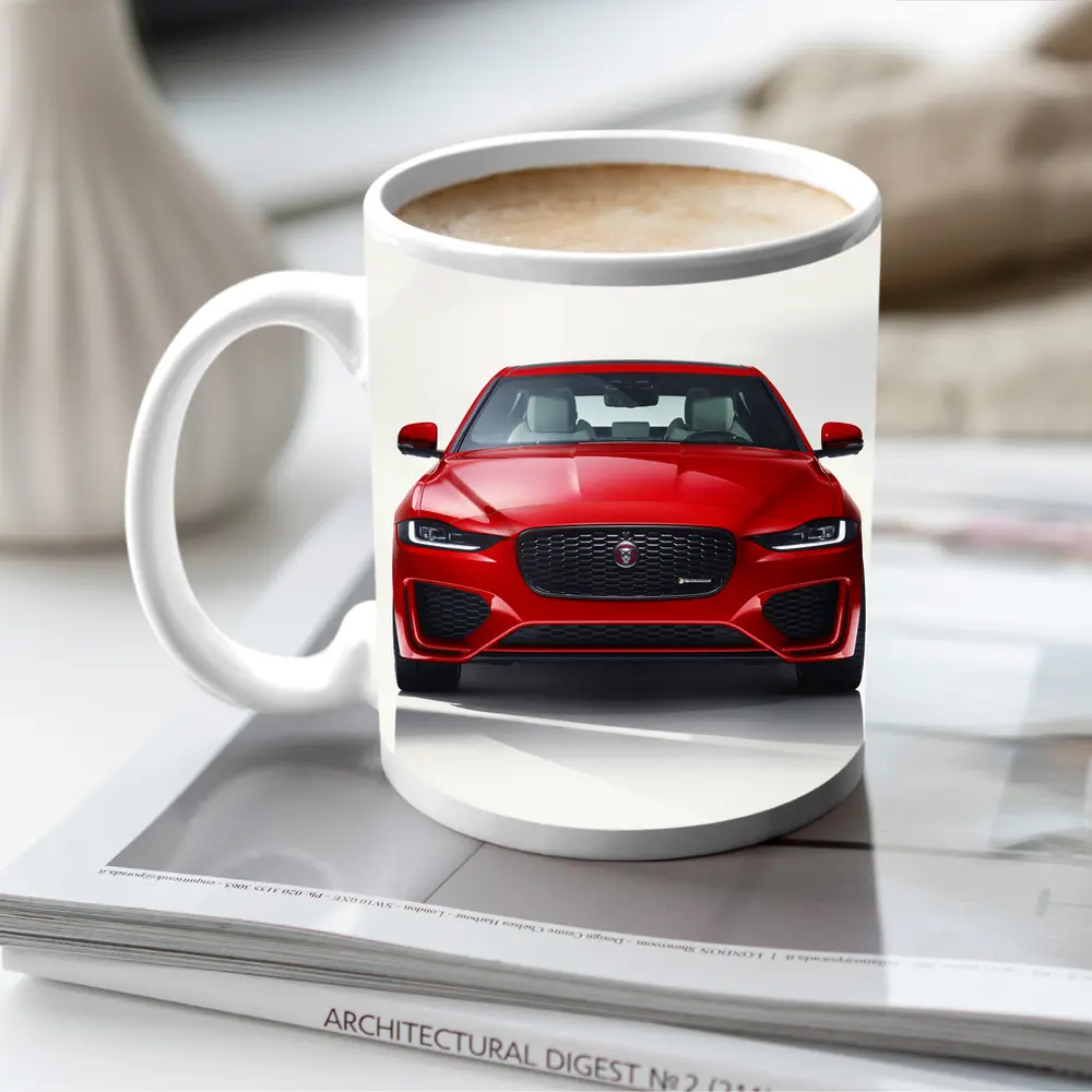 Jaguar XE R-Dynamic Red Front View – Mugs