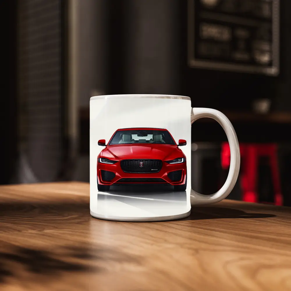 Jaguar XE R-Dynamic Red Front View – Mugs