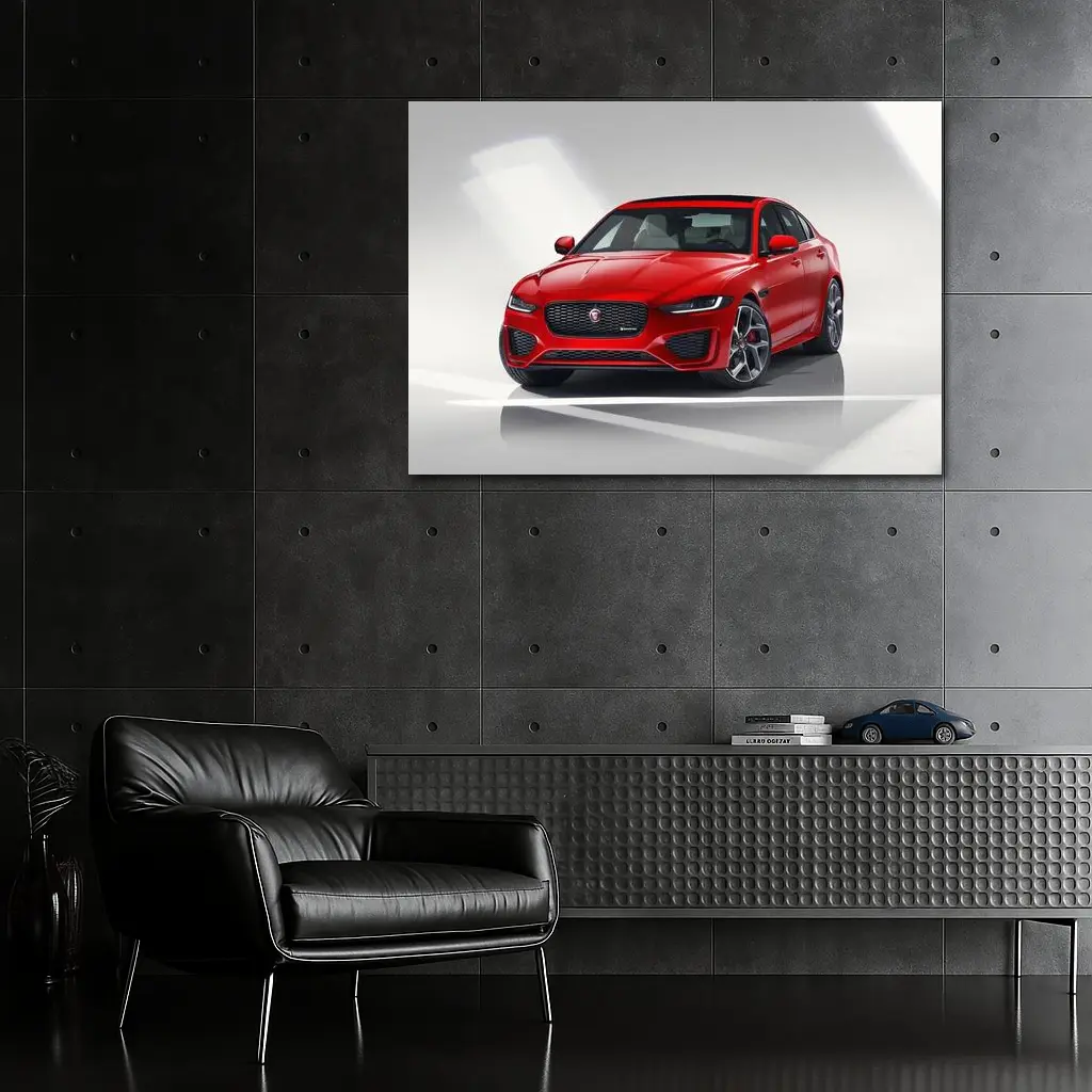 Jaguar XE R-Dynamic Red Sedan Studio – Wall Art