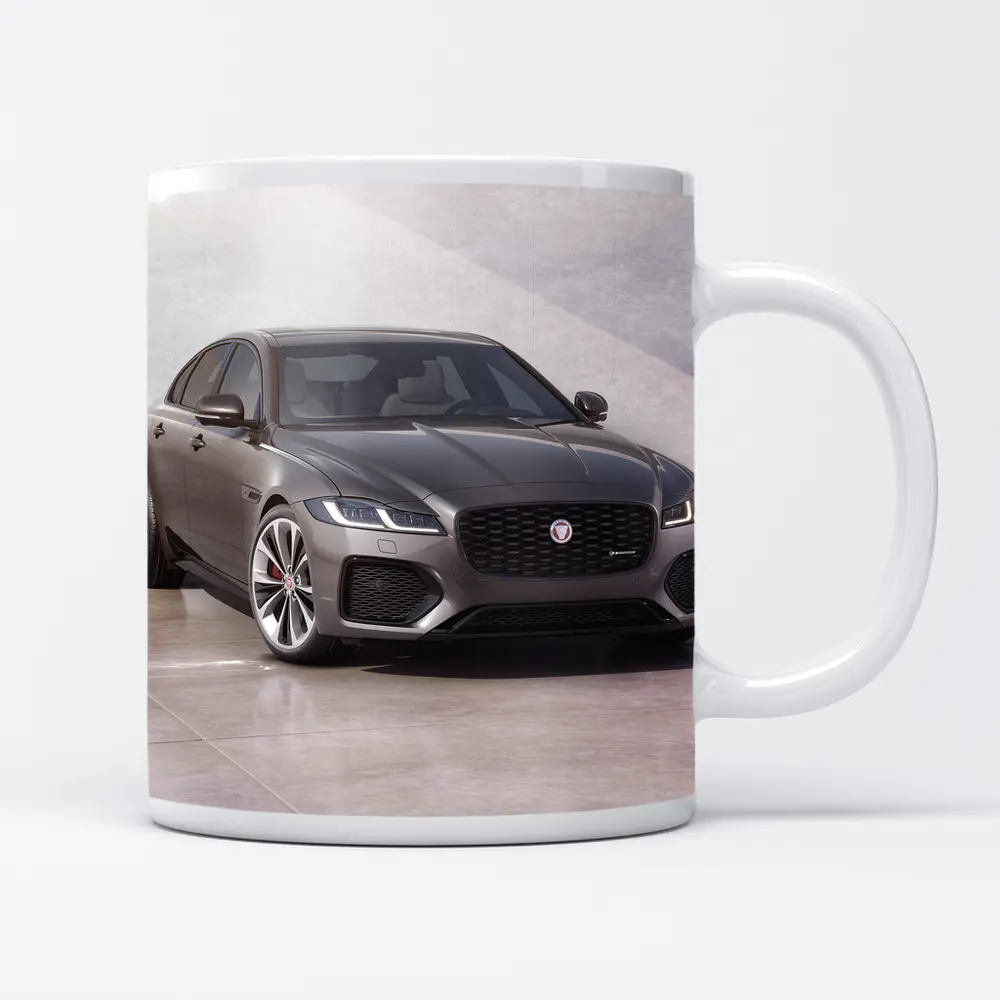 Jaguar XF Sedan Gray Studio Setting – Mugs