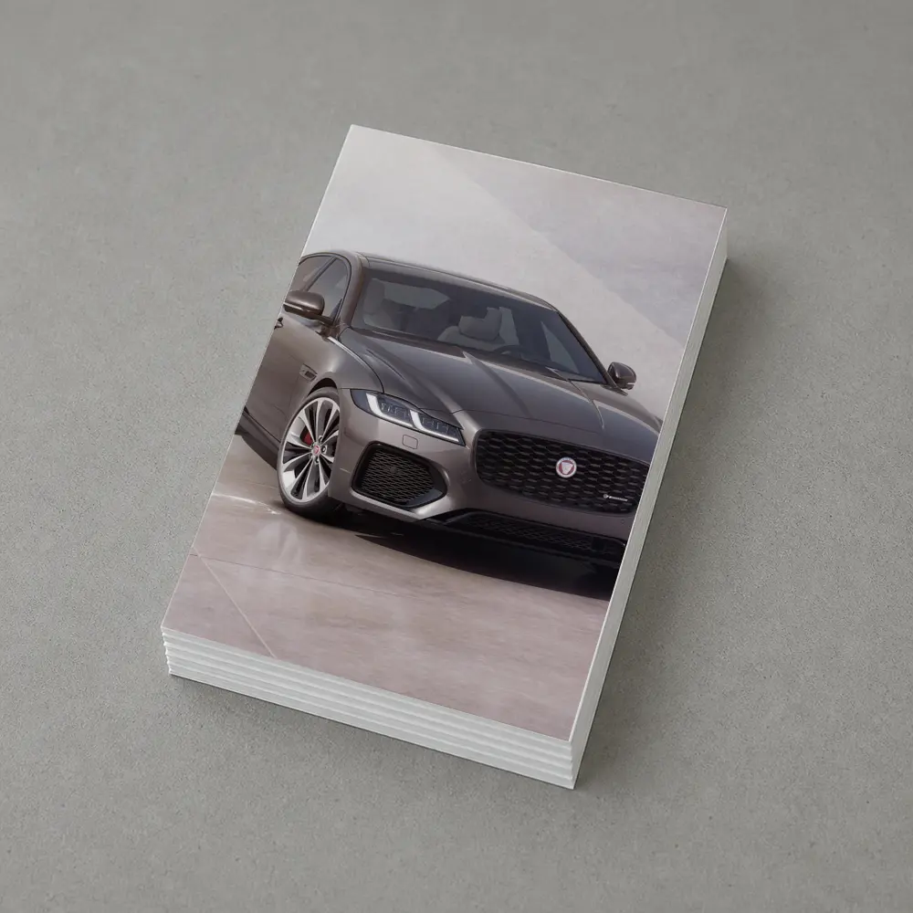 Jaguar XF Sedan Gray Studio Setting – Postcards
