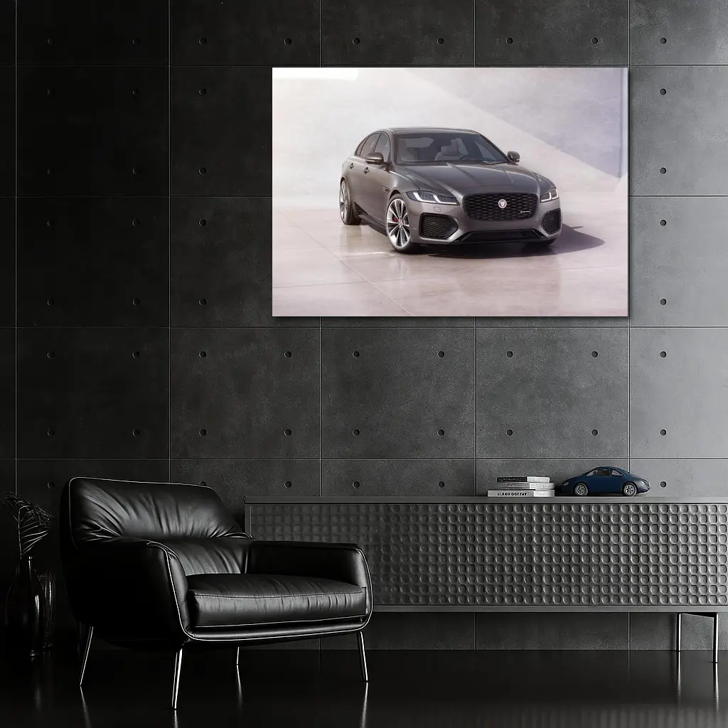 Jaguar XF Sedan Gray Studio Setting – Wall Art
