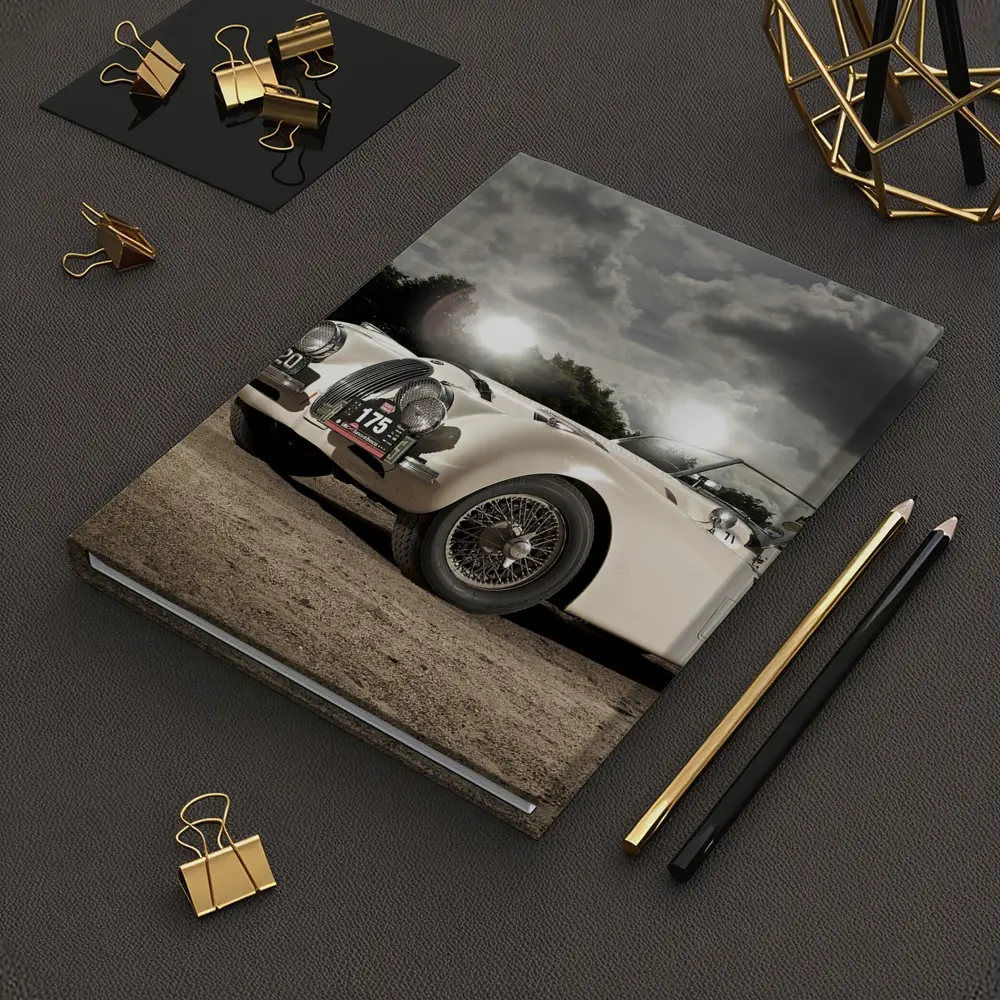 Jaguar XK120 Classic Roadster Dramatic Sky – Notebooks