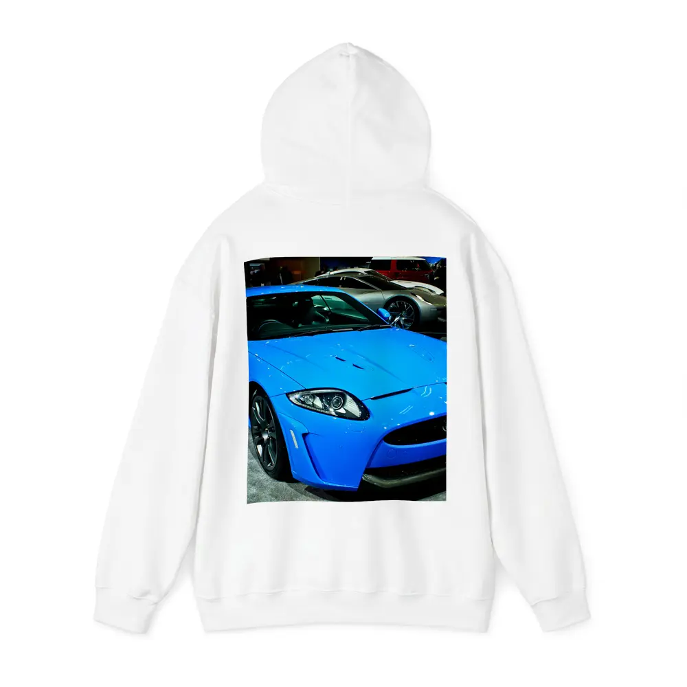 Jaguar XKR-S Blue Sports Car Auto Show – Hoodies