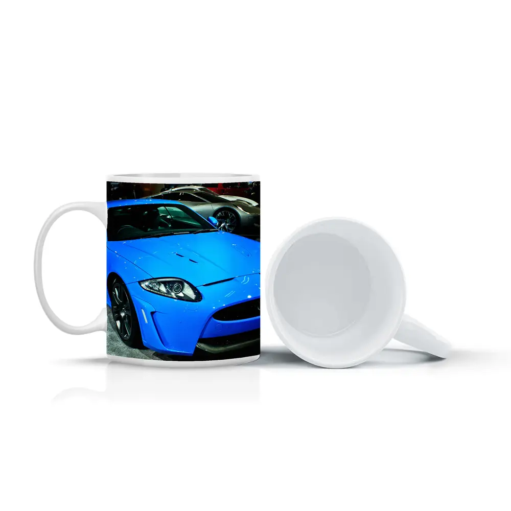 Jaguar XKR-S Blue Sports Car Auto Show – Mugs