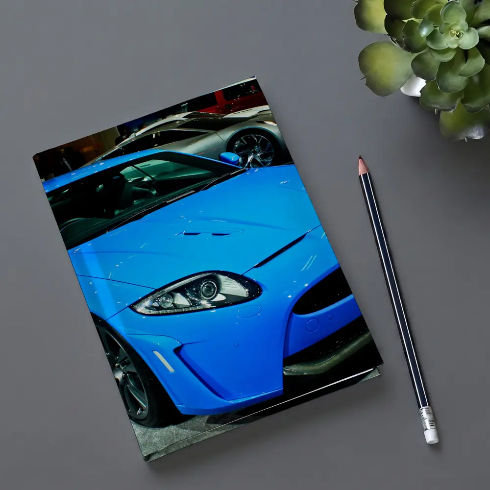 Jaguar XKR-S Blue Sports Car Auto Show – Notebooks