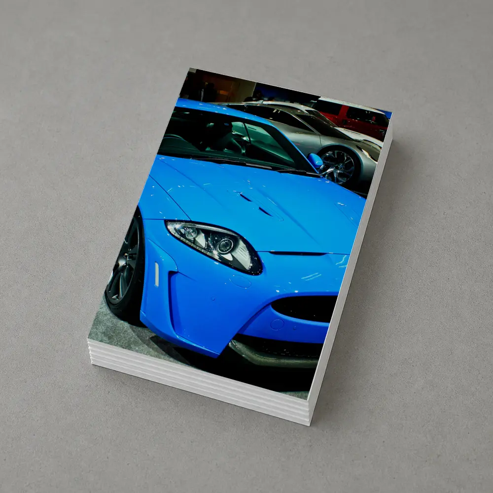 Jaguar XKR-S Blue Sports Car Auto Show – Postcards