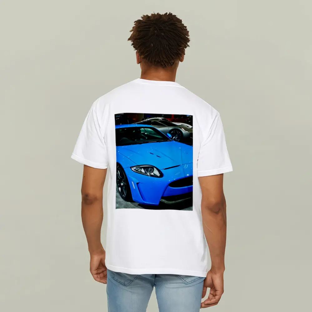 Jaguar XKR-S Blue Sports Car Auto Show – T-Shirts