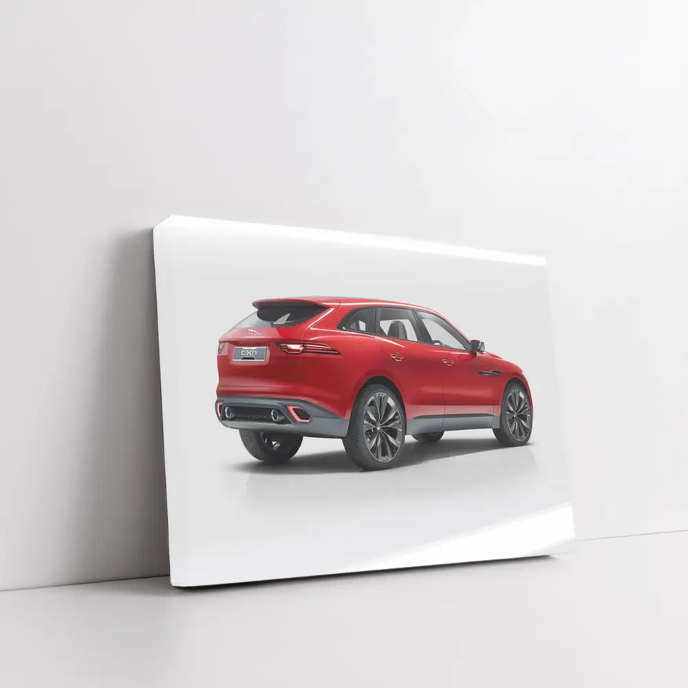 Jaguar F-Pace SUV Red Studio Shot – Wall Art