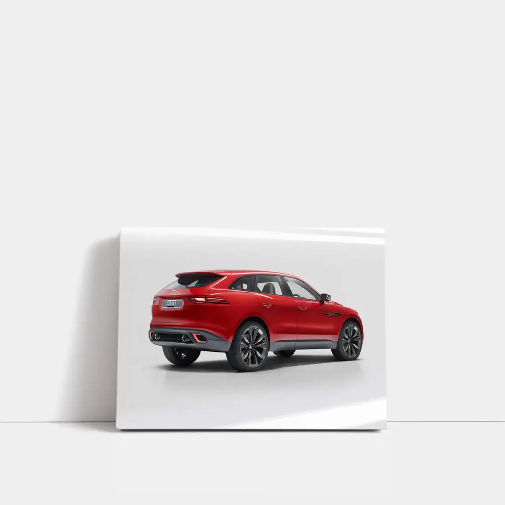 Jaguar F-Pace SUV Red Studio Shot – Wall Art