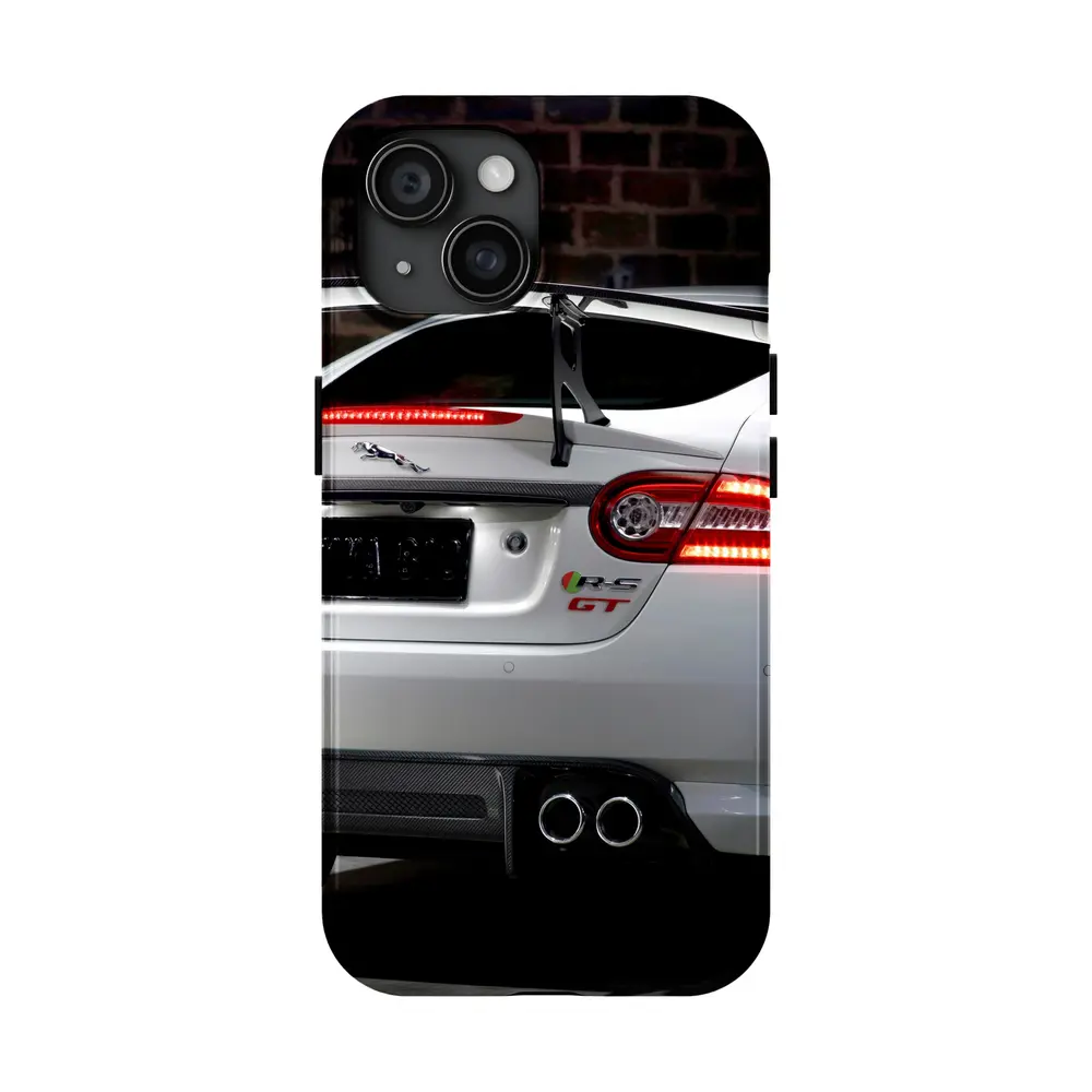Jaguar XK GT White Rear View Dark – Cases