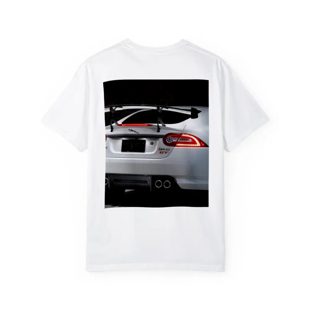 Jaguar XK GT White Rear View Dark – T-Shirts
