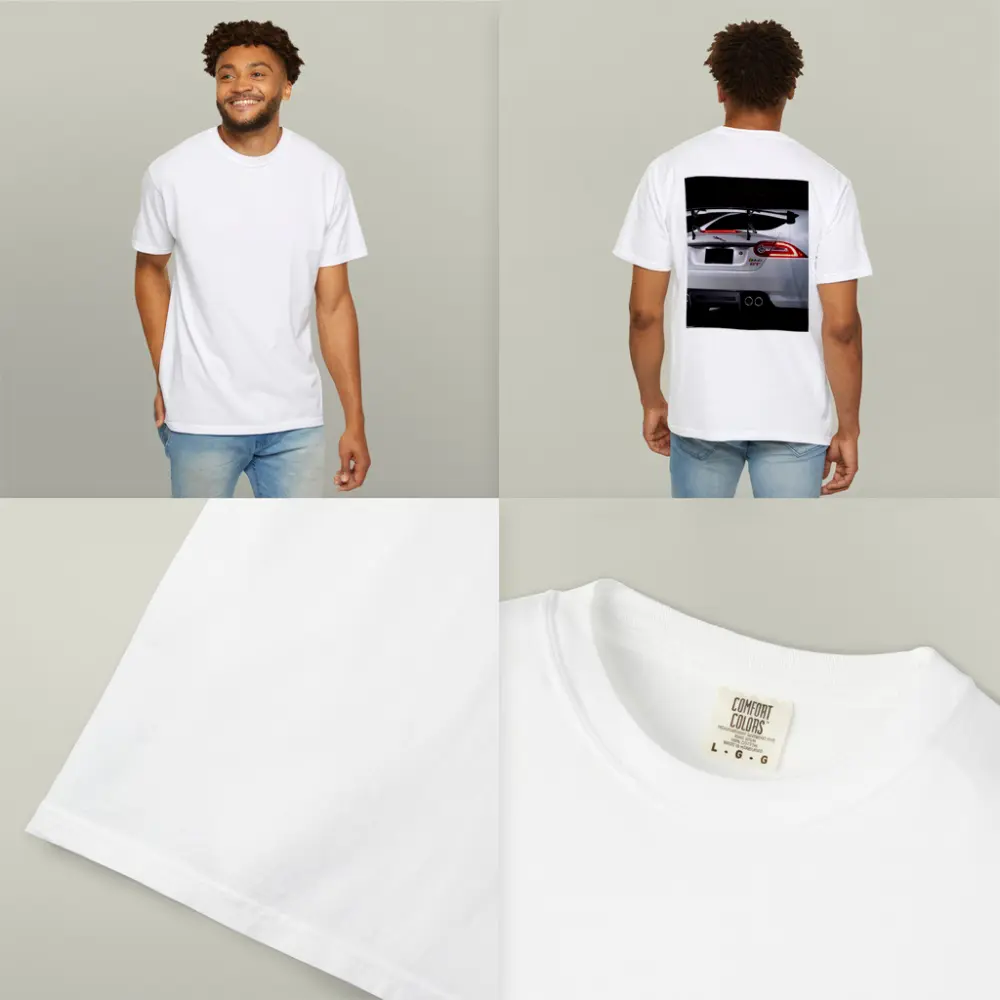 Jaguar XK GT White Rear View Dark – T-Shirts