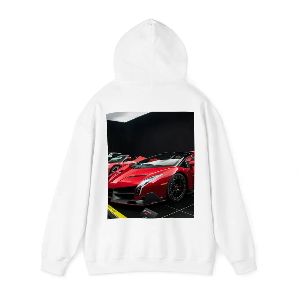 Lamborghini Veneno Roadster Red Showroom Display – Hoodies
