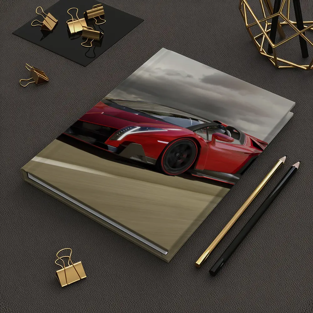 Lamborghini Veneno Red Racing On Track – Notebooks