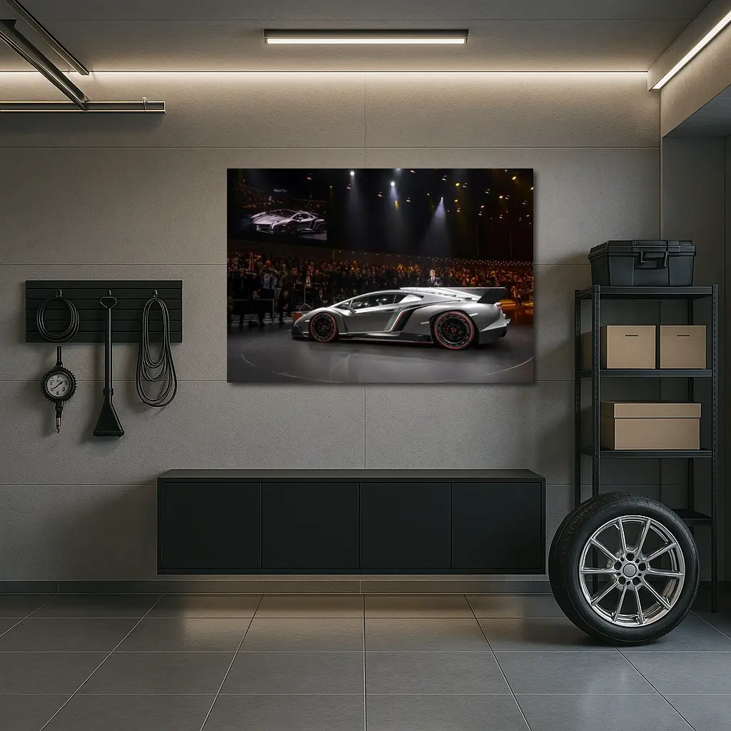 Lamborghini Veneno Reveal At Auto Show – Wall Art