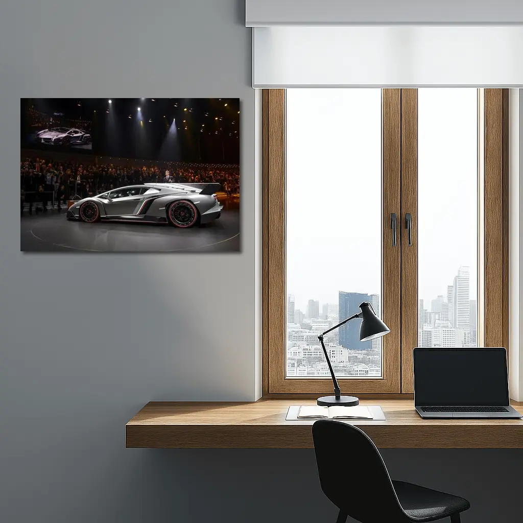 Lamborghini Veneno Reveal At Auto Show – Wall Art