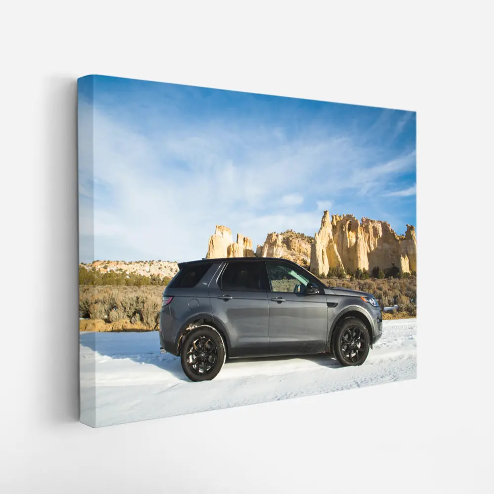 Land Rover Discovery Sport Snow Desert Rocks – Wall Art