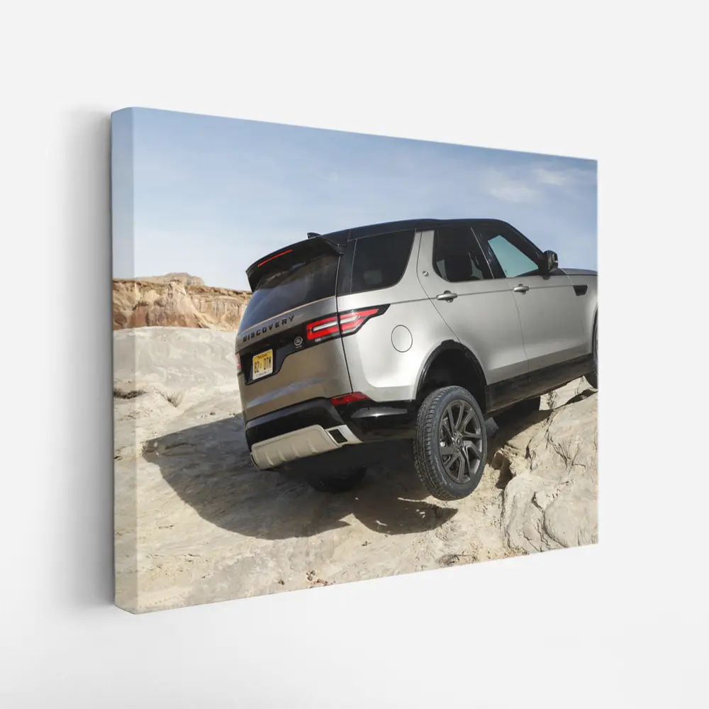 Land Rover Discovery SUV on Rocky Terrain – Wall Art