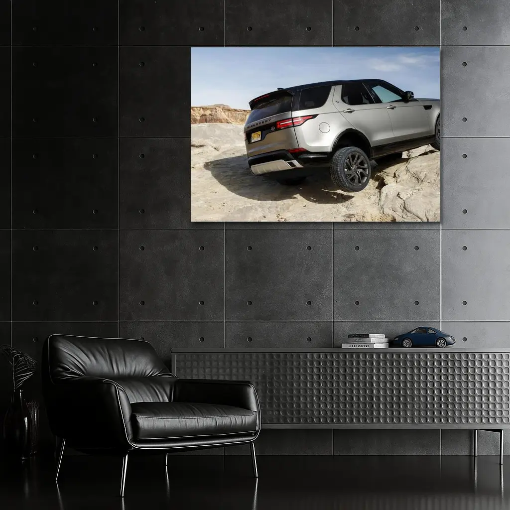 Land Rover Discovery SUV on Rocky Terrain – Wall Art