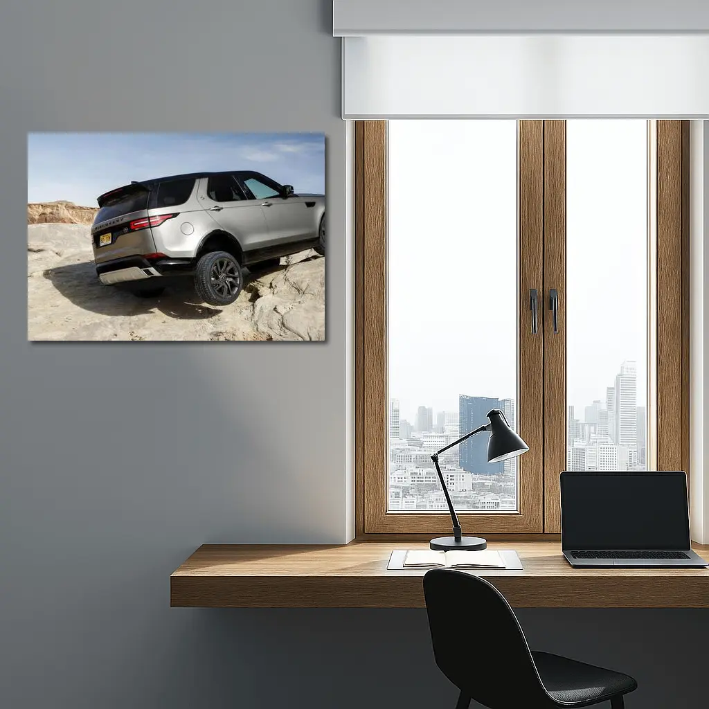Land Rover Discovery SUV on Rocky Terrain – Wall Art