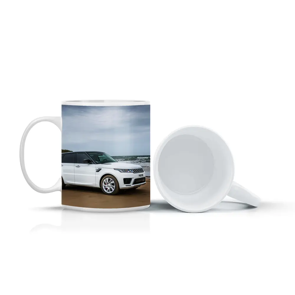 Land Rover Range Rover Sport White Beach Drive – Mugs