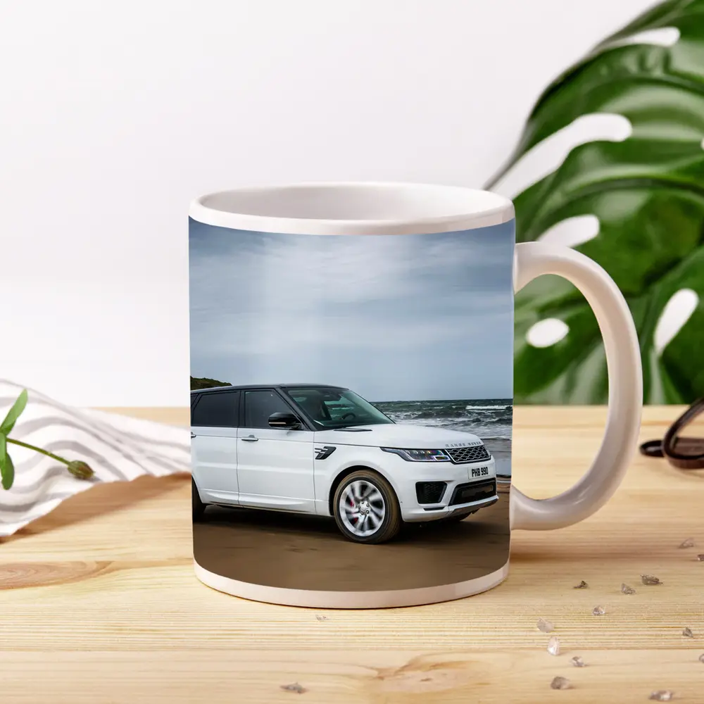 Land Rover Range Rover Sport White Beach Drive – Mugs
