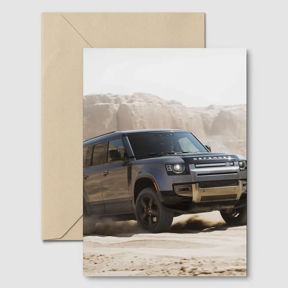 Land Rover Defender Desert Off Road Drive – Postcards