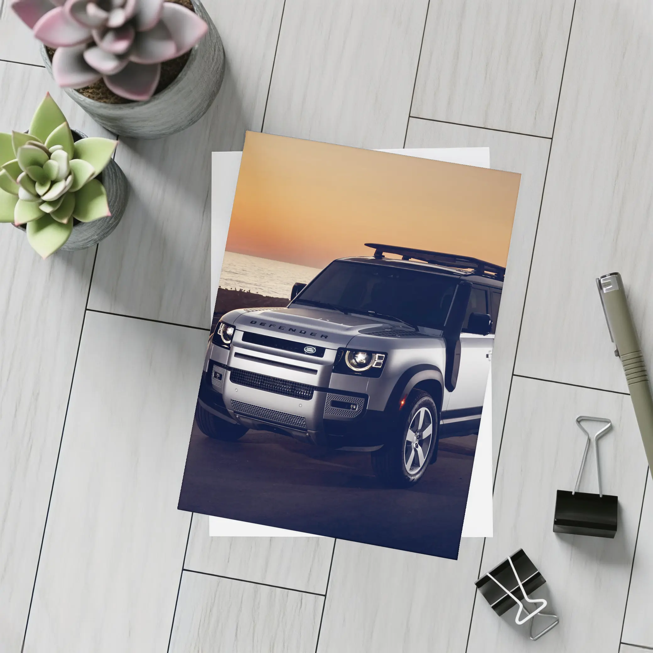 Land Rover Defender Coastal Sunset Drive – Postcards