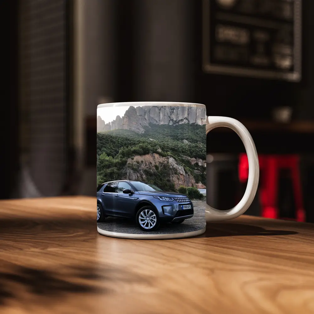 Land Rover Discovery Sport Rocky Mountain Backdrop – Mugs